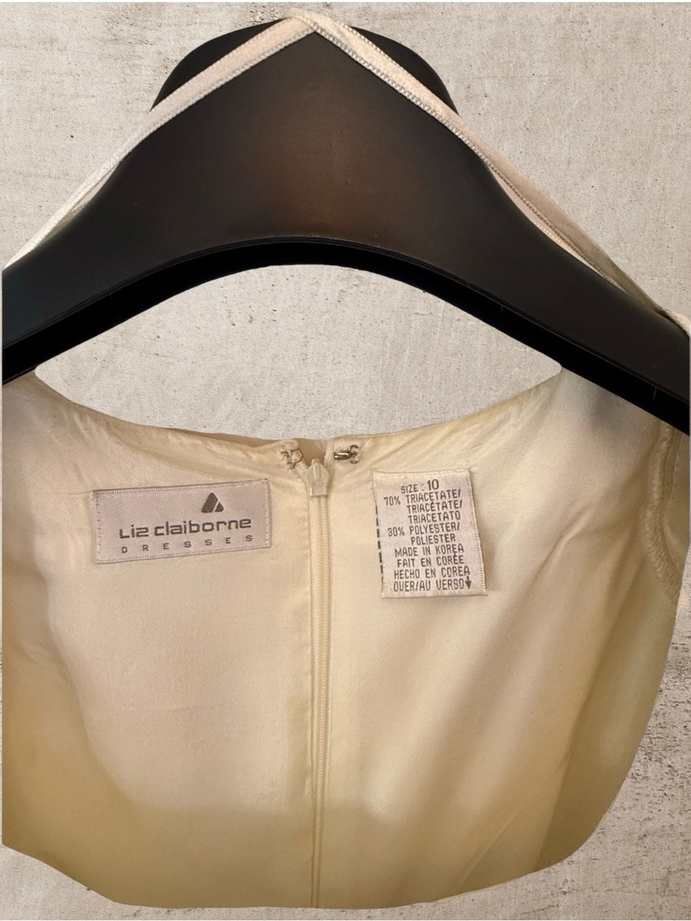 Liz Claiborne Black and Cream Dress - Picture 4 of 6